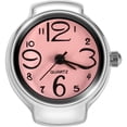 thumbnail image 2 of Reloj analógico rosa TempusPink 5Pzas Unitalla Ancho del anillo: 2.6 cm Largo del anillo; 2.5 cm Acero Inoxidable&nbsp;Plata-, 2 of 3
