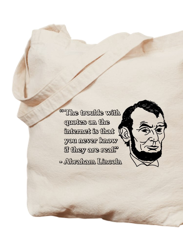 CafePress 'The Elder Of The Internet' Canvas Tote Bag - Reusable Natural Canvas Shopping Bag With Fun Print