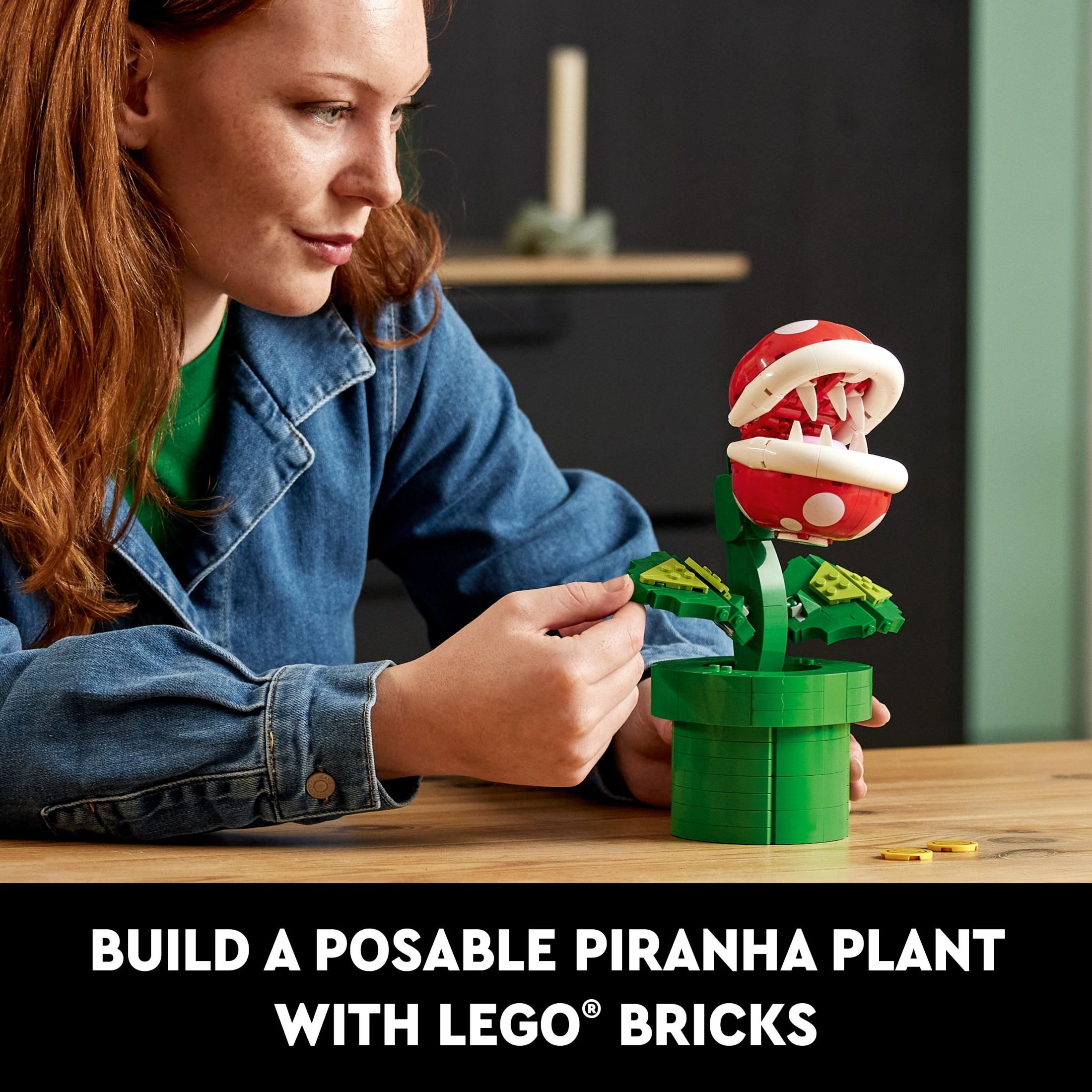 LEGO Super Mario Piranha Plant, Build and Display Super Mario Brothers Collectible for Adults and Teens, Authentically Detailed Posable Figure, Birthday Gift for Gamers and Super Mario Fans, 71426 - image 3 of 7