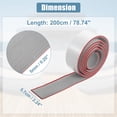 thumbnail image 5 of 78.74''x2.24'' EVA Faux Teak Decking Sheet Mat Self-Adhesive for Boat Yacht Marine Deck Pad Gray Red, 5 of 6
