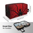 thumbnail image 3 of Uemuo Spider on the Web Pattern Portable Toiletry Bags with Handle, Waterproof travel Make up Bags for Women, Large Capacity Travel Cosmetic Bags, 3 of 9