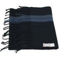 thumbnail image 3 of Alpine Swiss Mens Plaid Scarf Soft Winter Scarves Unisex, Navy Stripe, One Size, 3 of 5
