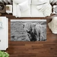 thumbnail image 3 of Animal Rugs, Wild Bull Rug, Machine Washable Rugs, Scottish Highland Cattle Rug, American Bison Rug, Bedroom Rugs, Farmhouse Rugs, 5.2'x7.5' - 160x230 cm, 3 of 8