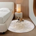 Abstract Art 5' Round Rug for Dining Table for 4 People Under Table ...