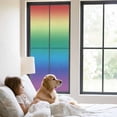 thumbnail image 2 of Rainbow Colors Ombre Cream Privacy Window Film,Decorative Frosted Glass Window Film,Modern Abstract Art Aesthetics Reusable Peel and Stick Static Cling for Home Bathroom Office Glass Door 29.5"x78.7", 2 of 8
