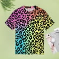 thumbnail image 4 of Animal Print Patterns Women's Short Sleeve T-Shirt Crew Neck Casual Summer Trendy Loose Fit Tops, 4 of 6