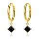thumbnail image 1 of Nvzi Pendientes - Pendientes colgantes exquisitos, pendientes de mujer con circonitas, color negro, 1 of 4