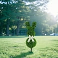 thumbnail image 6 of Sparkling Light Artificial Bunny Topiary Outdoor,Bunny Topiary, Green Artificial Bunny-Shaped Topiary Tree Pot Easter Bunny for Easter Porch Decor Outdoor/Indoor, 6 of 9