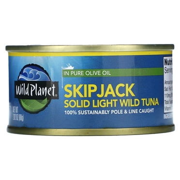 Wild Planet SkipJack Solid Light Wild Tuna in Pure Olive Oil, 2.82 oz (80 g)