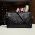 thumbnail image 3 of Qarigey Bolso de hombro para mujer, bandolera de Color sólido, bolso de almacenamiento, estuche de viaje, cierre de cremallera, bolsos de moda para Carteras negro grande Qarigey AP013844-03, 3 of 6