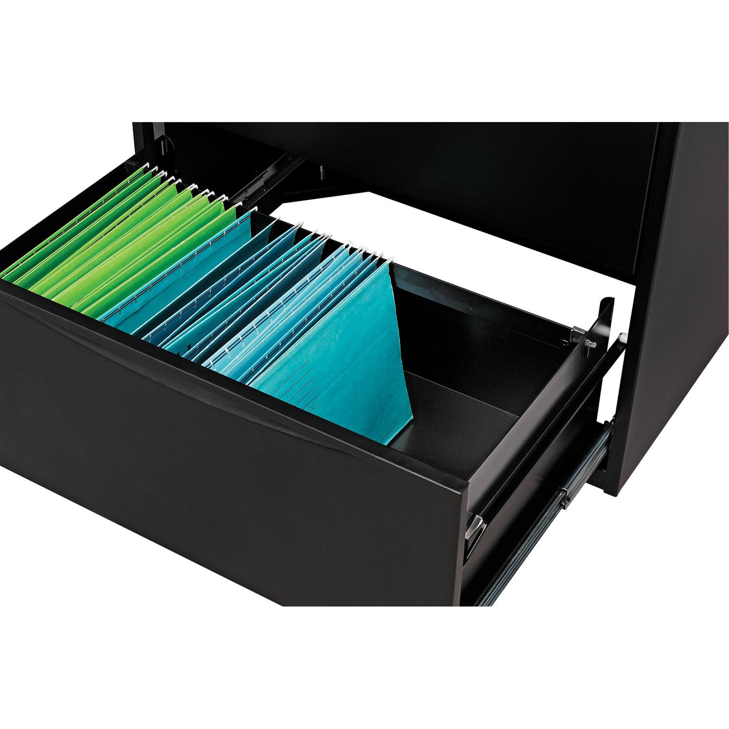 Global Industries 252468BK Interion 30 in. Premium Lateral File Cabinet 5 Drawer, Black - image 4 of 4