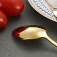 thumbnail image 6 of Dtwnek Pack of 6 Stainless Steel Spoons Teaspoons Set Gold Spoons for Coffee Sugar Dessert Cake Soup, 5.91", 6 of 7