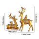 thumbnail image 3 of Fiudx Juego de Estatuas de Ciervo, Escultura de Resina de La Prosperidad, Elegante Decoración de Escritorio, Elegante Detalle para El Hogar y La Oficina, Ideal Como Regalo para Familiares y Amigos, T, 3 of 6