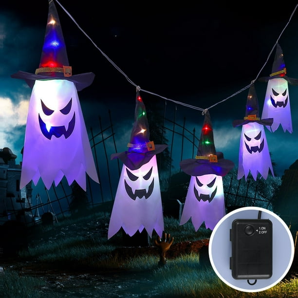 Allume Halloween Guirlande lumineuse LED clignotante alimentée par