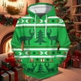 thumbnail image 2 of WEIYLL Men's Fashion Hoodies & Sweatshirts Christmas Long Sleeve Funny And Interesting All Print Pocket Green Athletic Fall Tops size S, 2 of 3