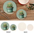 thumbnail image 4 of Cactus Trivets Potholders Cotton Braided Potholders Heat-Resistant Pads 7.09'' and 9.45'', 4 of 7