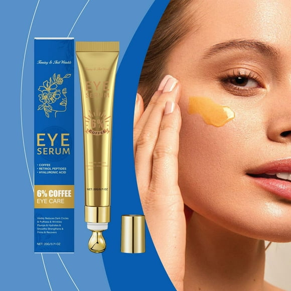 Retinol Crema de Ojos para Ojeras Arrugas y Bolsas 20g con Ácido Hialurónico Vitamina K Cafeína Antienvejecimiento Tratamiento Debajo de los Ojos Crema Hidratante para la Hinchazón Líneas Finas