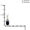 thumbnail image 2 of JewelersClub 1/2 Carat T.G.W. Sapphire And White Diamond Accent Sterling Silver Women's Pendant, 18", 2 of 2