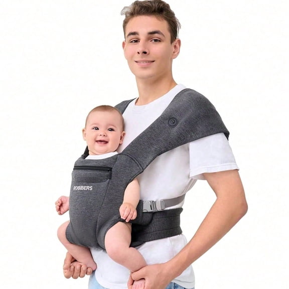 Newborn Carrier, Baby Carrier Newborn to Toddler, Ergonomic Baby Sling with Head Support