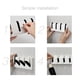 thumbnail image 5 of Perchero montado en la pared – 8.0 in de largo, soporte para llaves para pared, resistente, ganchos para abrigos para pared, soporte para pared sin daños con 4 ganchos, 5 of 5