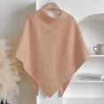 thumbnail image 4 of Solid Color Shawl Wraps for Women Winter Knitted Triangle Scarf, 4 of 4
