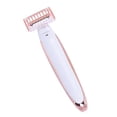 thumbnail image 1 of Afeitadora eléctrica 2 en 1, depiladora de cabeza flotante indolora recargable para mujer, depiladora para vello corporal, , ceja, para mu Sunnimix Maquinilla de afeitar eléctrica para mujer, 1 of 8