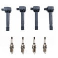 thumbnail image 3 of TRQ Ignition Coil & Iridium Spark Plug Kit Set for Acura EL Honda Civic 1.7 New ICA71716, 3 of 4