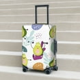 thumbnail image 2 of Lsque Orange Green Avocado Printed Luggage Cover, Travel Luggage Protector,Scratch and Dirt Resistant, Fits 18-32 Inch Luggage - Medium, 2 of 9