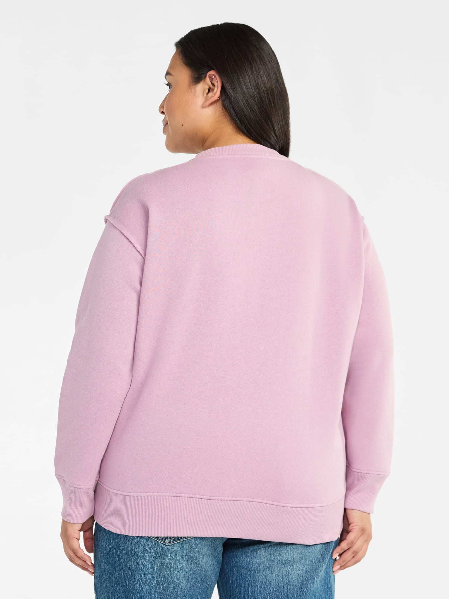 Terra & Sky Women's Plus Size Journey Revelation Graphic Sweatshirt with Long Sleeves, Sizes 0X-4X