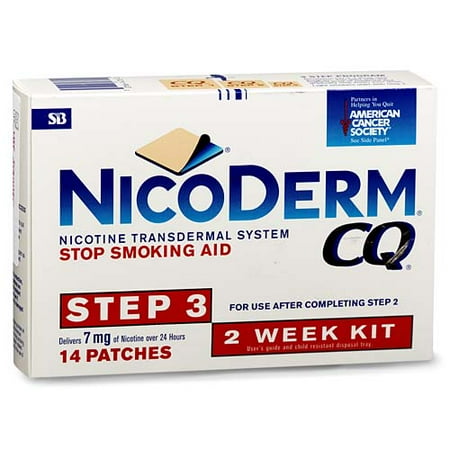 NicoDerm CQ Step 3 Nicotine Patch, 7 Mg