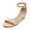 NUDE/NUBUCK, variant on DREAM PAIRS Women's Ingrid Ankle Strap Low Wedge Sandal