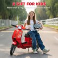 thumbnail image 6 of Qaba Kids Motorcycle, 24V Electric Motorcycle with Rear Suspension, LED Lights, Ride On Toy with 3-Speed Control for 8-12 Years Boys and Girls, Red, 6 of 9