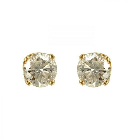 Foreli 0.75CTW Diamond 14K Yellow Gold Earrings