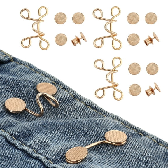 Pant Waist Tightener 4pack Jeans Button Tightener Waistband Adjuster Clips