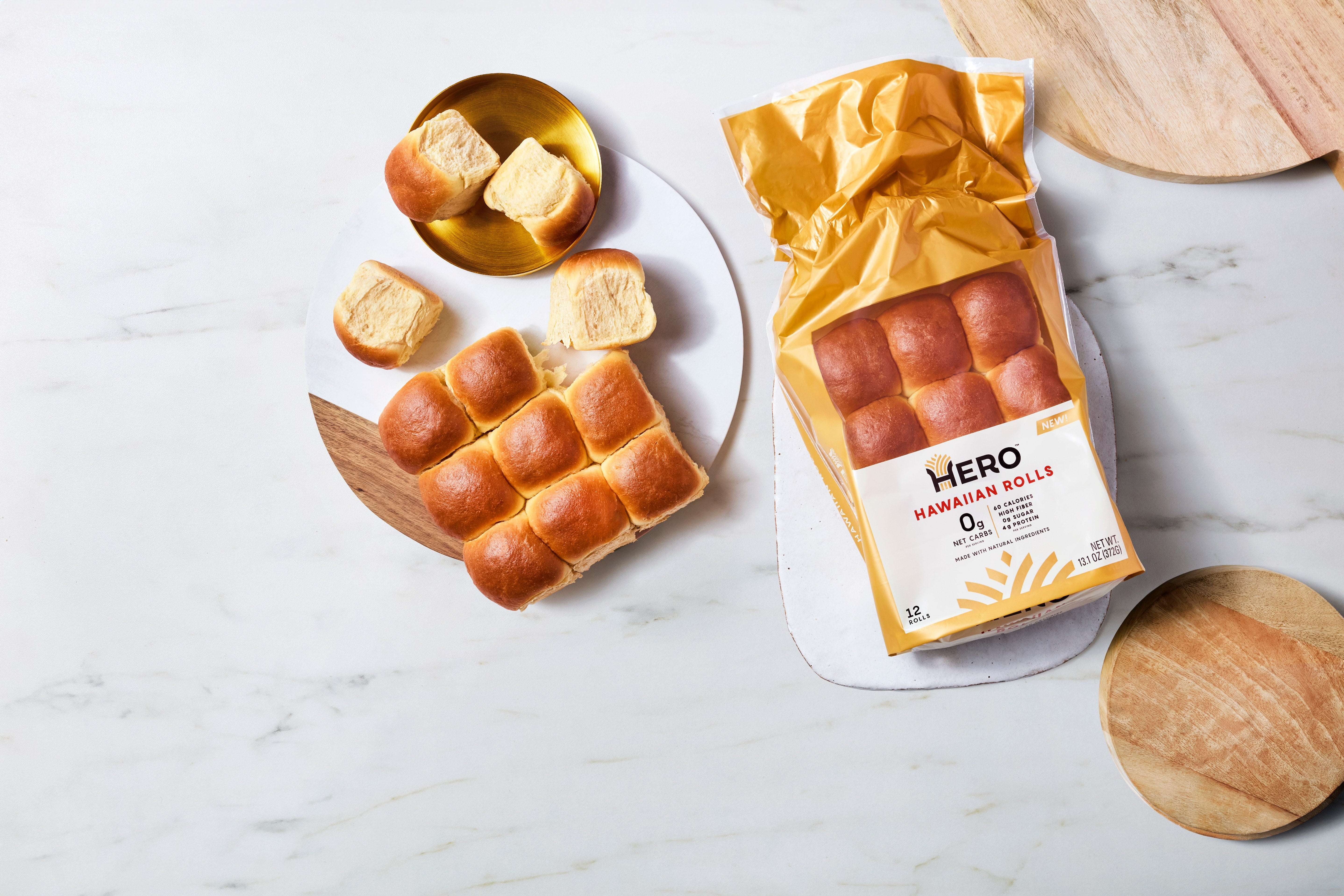 Hero Bread Hawaiian Rolls, 13.1 oz