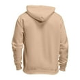 thumbnail image 4 of JUMESGU Mens Hoodies Pullover Oversized Hoodie Wash Plush Cotton Hooded Sweatshirt Vintage Heavyweight Hoodie Men Streetwear (Khaki,XL), 4 of 5