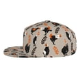 thumbnail image 3 of Daiia Funny Chicken print Flat Bill Hats Flat Brim Trucker Cap Baseball Cap Adjustable Classic Low Profile Hat Unconstructed Plain Cap, 3 of 9