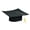 Black, variant on Fun Express Kids’ White Felt Elementary School Graduation Mortarboard Hats - 36 Pieces