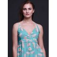 thumbnail image 3 of Bimba Floral Printed Adjustable Spaghetti Strap Long Maxi Dress Summer Beachwear-Large, 3 of 6