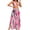 #A01-Pink, variant on 3 Piece Bikini Sets for Women Sexy Boho Swimsuit with Cover Ups Adjustable Back Tie Spaghetti Straps Plus Swimwear V Neck Bikini Tops Triangle Bottoms 2026 Summer Beach Vacation Outfits