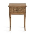 thumbnail image 6 of Kate and Laurel Cassetta Soft Rustic Rectangle Side Table, 19 x 14 x 28, Hazelnut, Wooden Living Room End Table with Useful Pull Drawer for Storage, 6 of 9