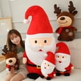 thumbnail image 2 of Juguete de peluche gigante de Papá Noel para niñas, Animal de peluche suave, almohada de alce, juguetes para niños, regalo de Navidad, decoración del hogar zhangyuxiang LED, 2 of 2