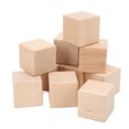 thumbnail image 1 of Unfinished Wooden Blocks, Uniform Size Wood Square Cubes   No Sanding  For Home Decoration For Crafting, 1 of 8