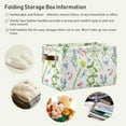 thumbnail image 5 of GZHJMY Watercolor Plant Foldable Canvas Storage Bin, Sturdy Fabric Storage Basket with Handles, Storage Cube Box for Organizing Shelf Nursery Toy Closet 2PCS#447, 5 of 7
