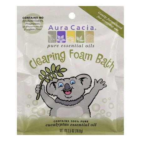 - Aura Cacia Eucalyptus Essential Oil Clearing Foam Bath, 2.5 Oz (Pack of 6)