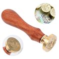 thumbnail image 3 of 1 Pc Creative Pattern Stamp Retro Style Stamps Moon and Crystal Pattern Wax Seal, 3 of 8