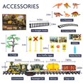 thumbnail image 3 of Train Set Toy with Remote - Upgraded Large Size Electric Train Toy Set with Dinosaurs, Battery-Powered Steam Locomotive Engine, Cargo Cars & Tracks, Gift Toys for Age 3 4 5 6 7 8+ Kids, Asso, 3 of 3