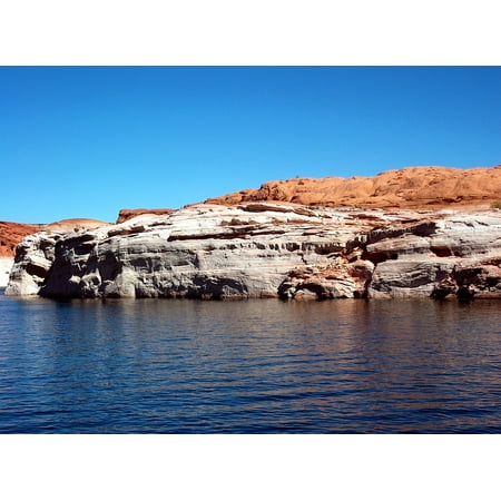 Canvas Print Arizona Lake Powell Canyon Rock USA Water Stretched Canvas 10 x (Best Lakes In Arizona)