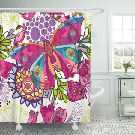 KSADK Colorful Pretty Bright Summer Pattern of Butterflies and Flowers ...