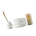 thumbnail image 3 of Kit de 4 piezas para preparar té matcha, incluye recipiente y soporte para batidor blanco, 3 of 9